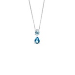 Pingente Imperiale em Ouro Branco 18k com Topázio London e Sky